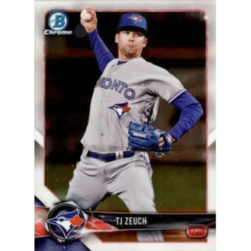 2018 Bowman Chrome Prospects T.J. Zeuch BCP56 Toronto Blue Jays